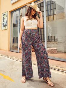 S BETRO Kích thước lớn In Lỏng lẻo Đan Quần - Nhiều màu - Xem 4