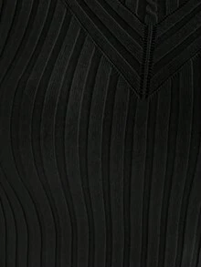 SHEIN Essnce 女性修身套頭衫套頭毛衣 - 黑色 - 查看 8