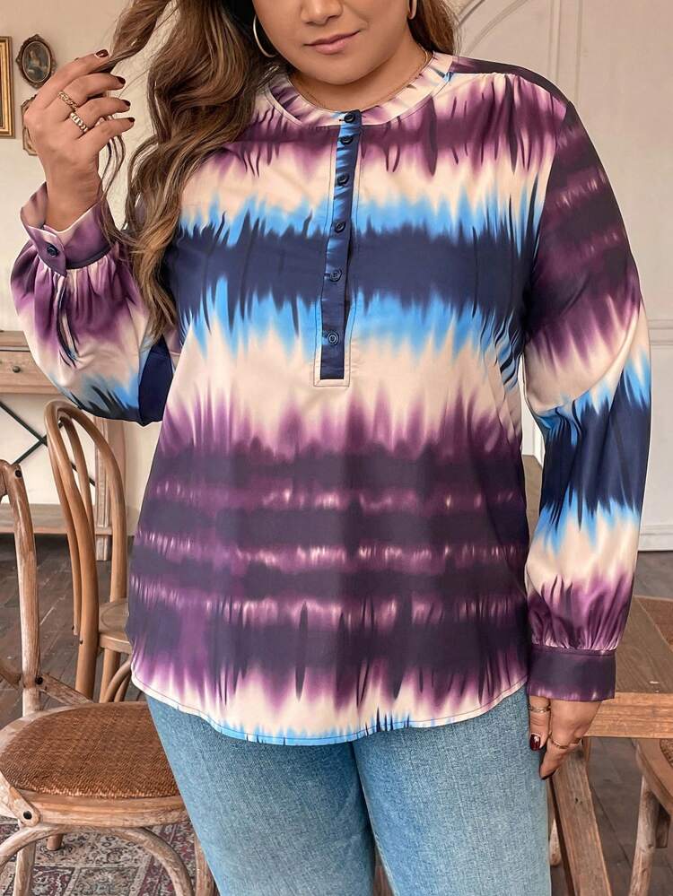 Colorful Plus Size Shirt