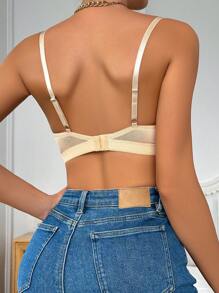 Áo ngực có gọng ren hoa Đồ lót gợi cảm - Màu be - Xem 2
