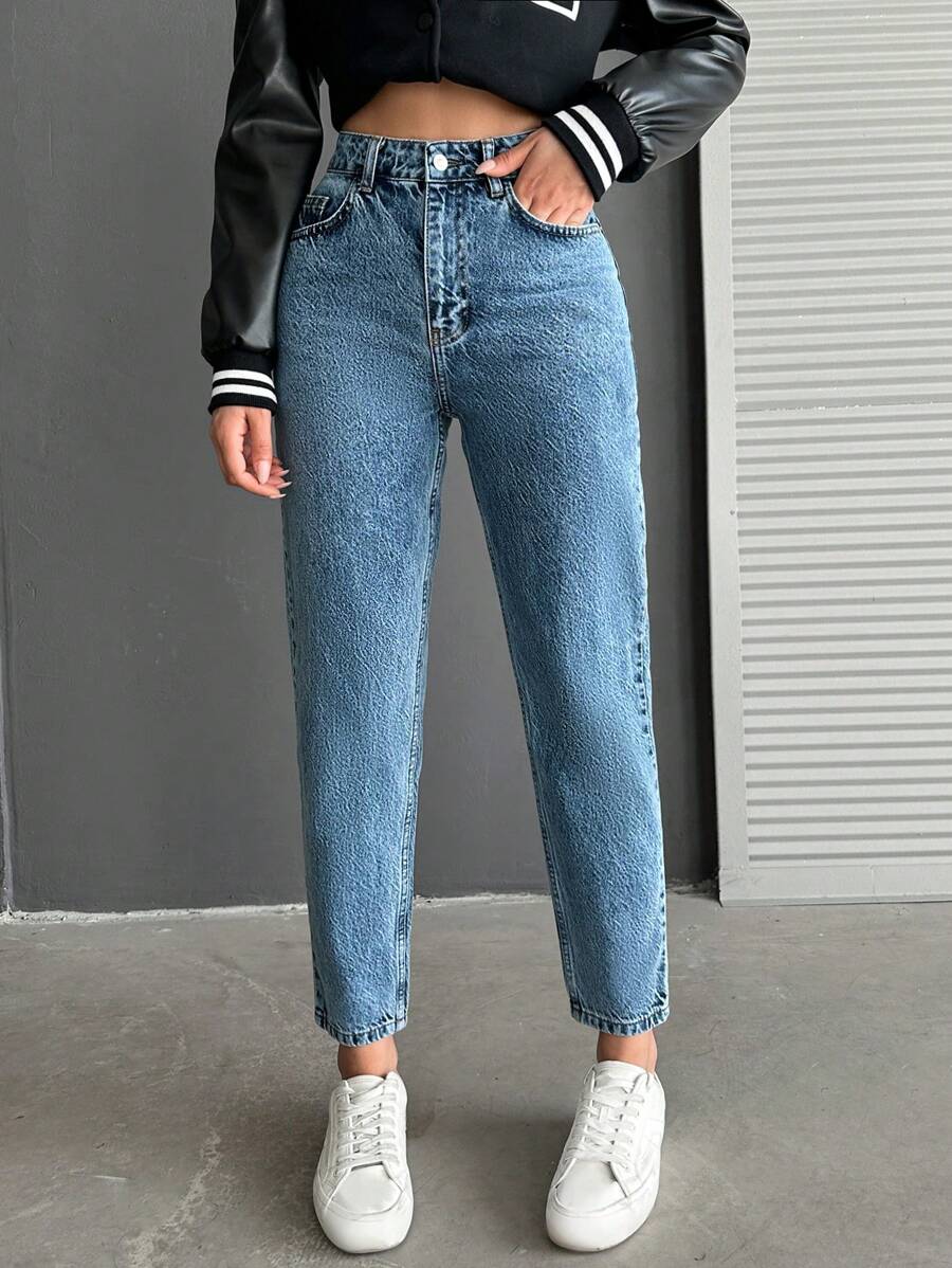 EURMUSE Của phụ nữ Quần legging thẳng - Rửa trung bình - Xem 1