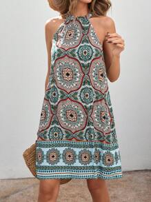 SHEIN VCAY Vestido De Verano Para Mujer, Ideal Para Vacaciones - Multicolor - Ver 1