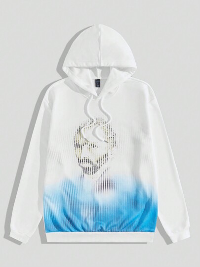 Street Life سويت شيرت رجالي بنمط ثنائي اللون