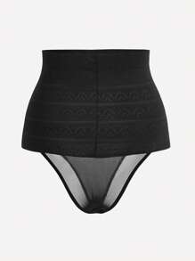 Pantalones De Modelación De Malla Y Cintura Alta Para Mujer - Multicolor - Ver 9