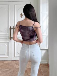 SHEINNeu 紮染吊帶背心 - 彩色 - 查看 2