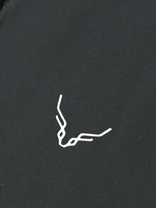 Manfinity Homme 男士腰部抽繩長款長褲 - 深灰色 - 查看 6