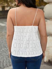 SHEIN Frenchy 大尺碼吊帶和背心 - 杏色 - 查看 2