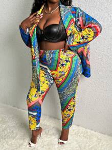 Slaydiva In Ve áo lớn Đường viền cổ áo Bộ đồ - Nhiều màu - Xem 5