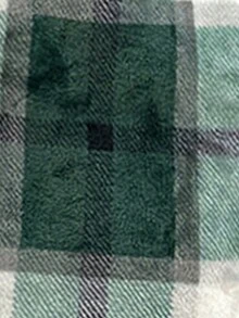 SHEIN Privé Plaid Print Drop Shoulder Flap Detail Coat - Dark Green - View 7