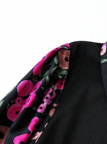 SHEIN Clasi 大碼女士上衣 - 黑色 - 查看 3