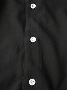 Manfinity VCAY Camisa holgada con botones y estampado gráfico para hombres