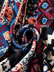 SHEIN LUNE Hơn In Địa lý áo - Nhiều màu - Xem 4