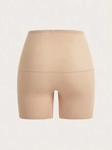 High Waisted Shapewear Shorts - Apricot - View 7