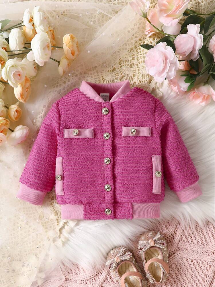 Baby Girls' Button-front Jacket