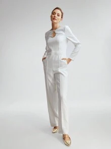 MOTF PREMIUM 尖头平底露跟度假鞋，夏季促销，圣诞节秋季新年假期 - 金色 - 查看 9