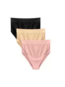 Moonlight & Mama High-Waisted Elastic Maternity Panties (Set Of 3) For Mother