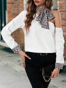 Chiquease Women's Asymmetric Shirt - White - View 5