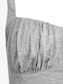 SHEIN Unity Plus Ruched Bust Crop Top & Pants Set