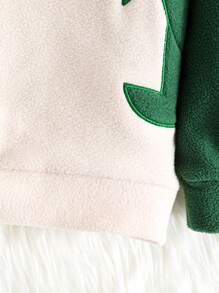 Boys' Cute Dinosaur Embroidered Fleece Sweatshirt And Pants Set - Multicolor - View 6