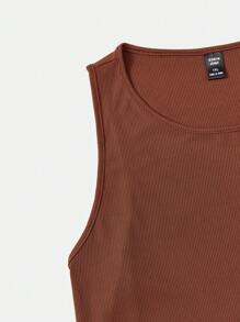 Flirla Women's Plus Size 4pcs Round Neck Tank Top For Summers - Multicolor - View 5