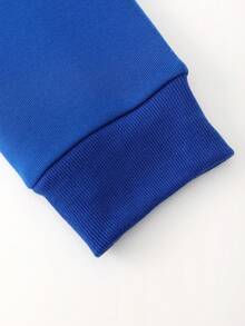 Manfinity EMRG Nam Áo nỉ có mũ - Màu xanh lam - Xem 4