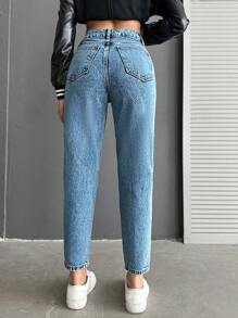 EURMUSE Của phụ nữ Quần legging thẳng - Rửa trung bình - Xem 2