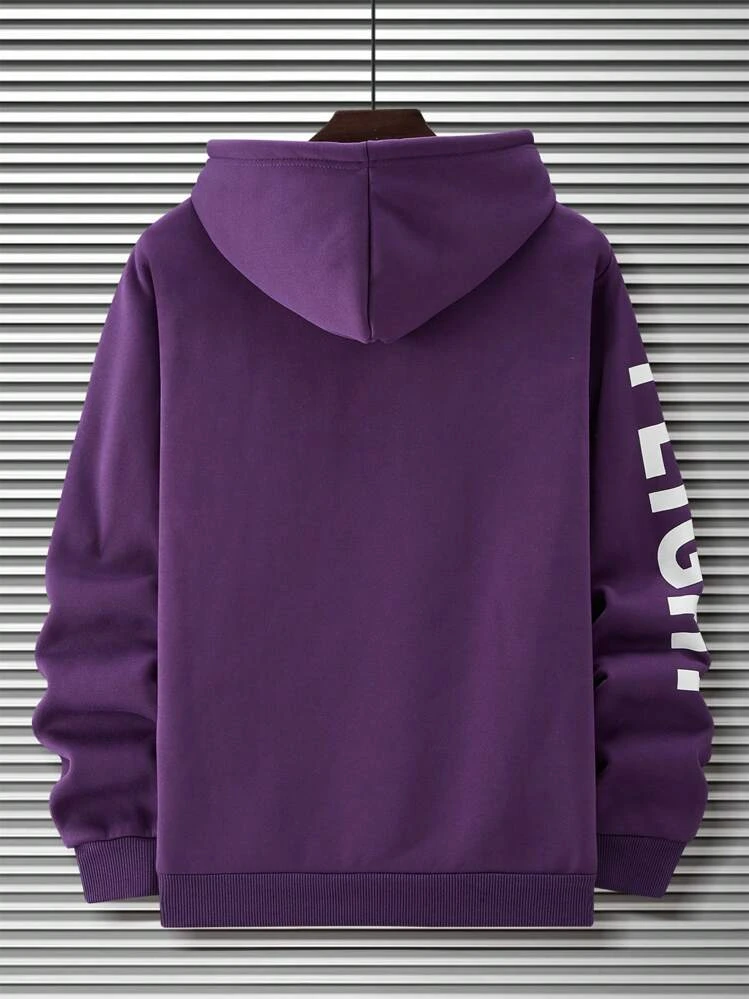 Manfinity Men's Sweatshirt, Purple - Purple - View 2