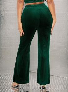 SHEIN SXY Seam Front Flare Leg Pants