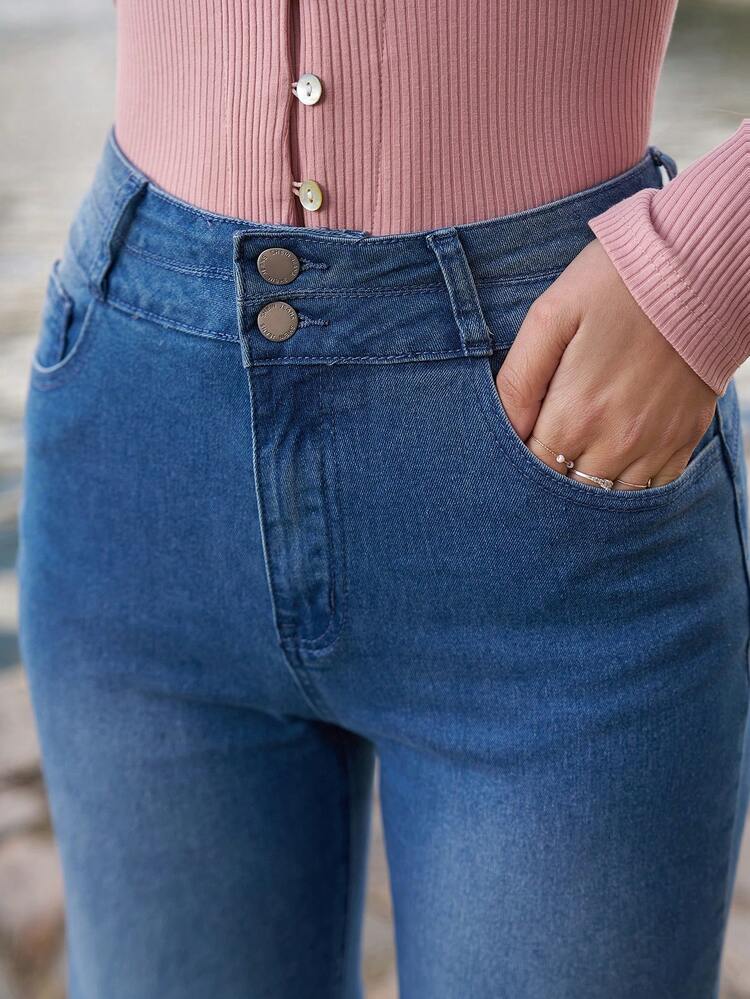 High Waist Flare Leg Jeans