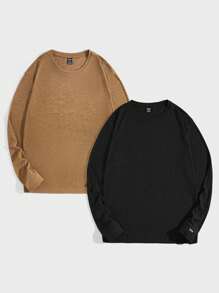 GENTILAND 針織休閒t恤 - 卡其色 - 查看 1