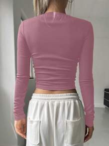 DAZY 星星印花短襯衫 - 粉色 - 查看 2