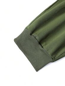 Manfinity Homme Nam Eo dây rút Dài Quần - xanh quân đội - Xem 5
