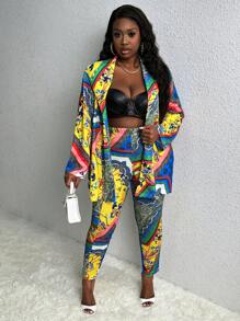 Slaydiva In Ve áo lớn Đường viền cổ áo Bộ đồ - Nhiều màu - Xem 6