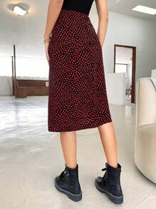 Chiquease Falda con abertura alta - Multicolor - Ver 2