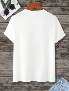 Manfinity LEGND Camiseta Para Hombre Con Estampado De León - Blanco - Ver 2