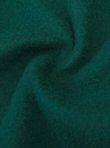 Aesthetic Post Áo hoodie lót nhiệt rộng rãi cho nam với thiết kế 2 trong 1 - màu xanh lá - Xem 3