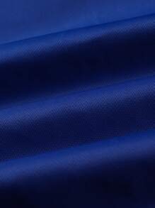 Manfinity Homme Lỏng lẻo phù hợp Nam Nút phía trước Áo khoác Với Lá thư Và In hoa bóng rổ - Màu xanh lam - Xem 5