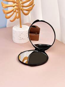 1pc Mini Round Folding Mirror,Cheap,Stocking Stuffers,Makeup,Makeup Tools,Cheap Stuff,Gifts,Gifts For Women,Christmas Gifts - Pink - View 6