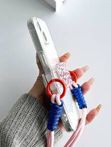 Duchess Plum Pink Leopard Print Mobile Phone Lanyard - Multicolor - View 5