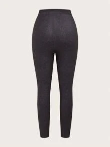 EMERY ROSE Của phụ nữ Mẫu bồ công anh Dài Cao eo Xà cạp Với Tính hai mặt Lông cừu - Nhiều màu - Xem 3