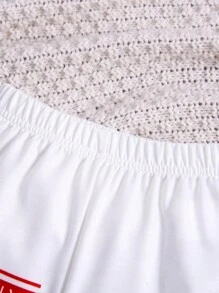 男嬰冬天白色加厚毛絨保暖運動休閒日常可愛