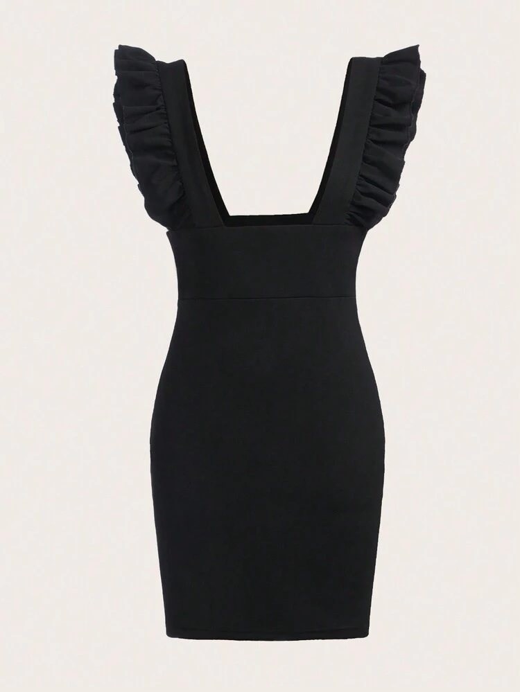 Teen Girls' High Waist Suspenders Dress