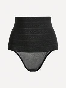 Pantalones De Modelación De Malla Y Cintura Alta Para Mujer - Multicolor - Ver 8