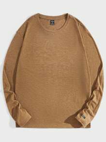 GENTILAND 針織休閒t恤 - 卡其色 - 查看 4