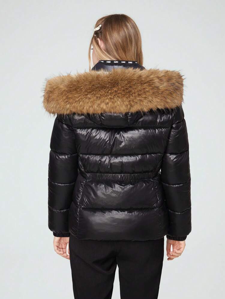 Chaqueta corta acolchada para mujer