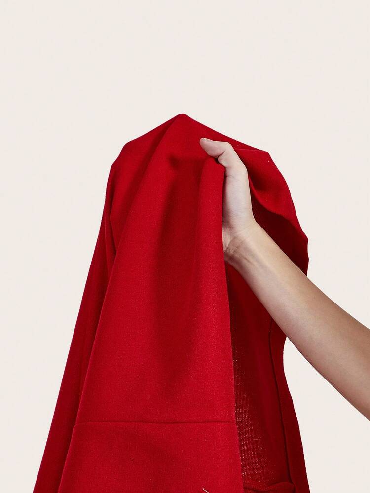 Plus Size Duffle Coat With Raglan Sleeves In