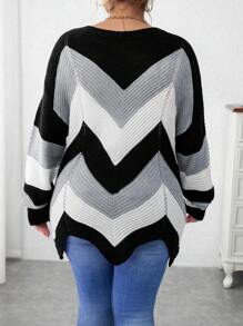 Calvaya 大碼毛衣套頭