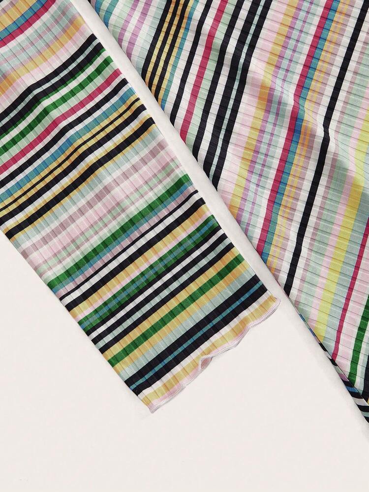 Plus Striped Print Dress