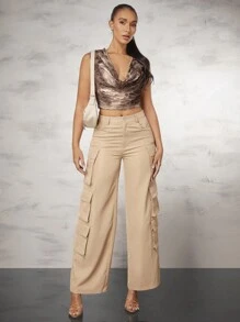 SHEIN BAE Top De Tanque Con Capucha Desteñida Y Desgastada Para Damas
