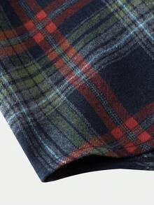 Plus Size Women's Hooded Plaid Shirt - Multicolor - View 4